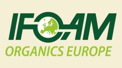 Logo der IFOAM Organics Europe Dachorganisation der ökologischen Land- und Lebensmittelwirtschaft 